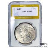 1927 Silver Peace Dollar PGA MS64