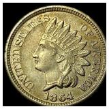1864 Bronze Indian Head Cent CHOICE AU