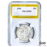1939 Walking Liberty Half Dollar PGA MS66