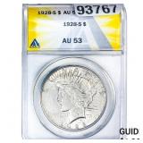 1928-S Silver Peace Dollar ANACS MS63