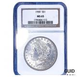 1900 Morgan Silver Dollar NGC MS65