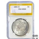 1884-CC Morgan Silver Dollar PGA MS64