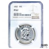 1957 Franklin Half Dollar NGC PF67