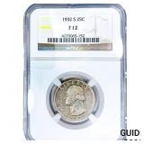1932-S Washington Silver Quarter NGC F12