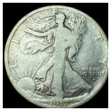 1917-S Silver Walking Liberty Half Dollar LIGHTLY