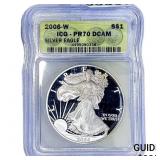 2006-W Silver Eagle ICG PR70 DCAM