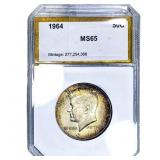 1964 Kennedy Half Dollar PCI MS65