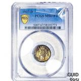 1937-D Mercury Silver Dime PCGS MS67 FB