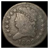 1809 Classic Head Half Cent NICELY CIRCULATED
