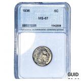1936 Buffalo Nickel NNC MS67
