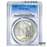 1935 Silver Peace Dollar PCGS MS62
