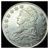 1822 Capped Bust Half Dollar CLOSELY UNCIRCULATED