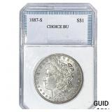 1887-S Morgan Silver Dollar  BU