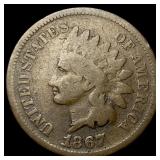 1867 Indian Head Cent NICELY CIRCULATED