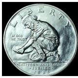 1925-S Silver California Diamond Jubilee Half Doll