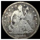1877-S Silver Half Dollar LIGHTLY CIRCULATED