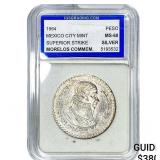 1964 Mexico Silver Peso Superior Strike IGS MS68