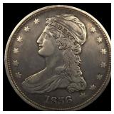 1836 Reeded Edge Capped Bust Half Dollar