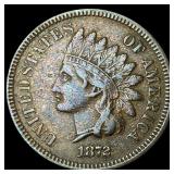 1872 Indian Head Cent CLOSELY UNCIRCULATED