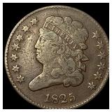1825 Classic Head Half Cent LIGHTLY CIRCULATED