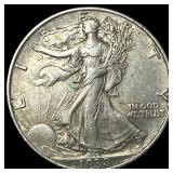 1938-D Silver Walking Liberty Half Dollar CLOSELY