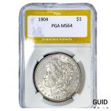 1904 Morgan Silver Dollar PGA MS64