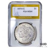 1878-CC Morgan Silver Dollar PGA MS64