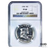 1958 Franklin Half Dollar NGC PF68