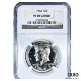 1964 Kennedy Half Dollar NGC PF68 Cameo