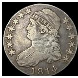 1814 Capped Bust Half Dollar LIGHTLY CIRCULATED