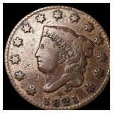 1821 Coronet Head Large Cent LIGHTLY CIRCULATED