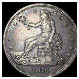1876 Silver Trade Dollar LIGHTLY CIRCULATED