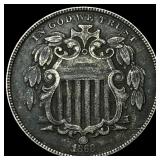 1868 Shield Nickel CLOSELY UNCIRCULATED