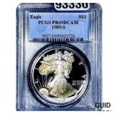 1989-S Silver Eagle PCGS PR69 DCAM
