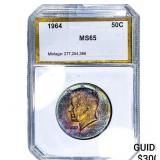 1964 Kennedy Half Dollar PCI MS65