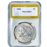 1904 Morgan Silver Dollar PGA MS63