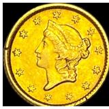 1853 Gold $1 Liberty Type 1 CHOICE AU