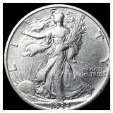 1933-S Silver Walking Liberty Half Dollar  NEARLY