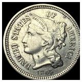 1865 Nickel Three-Cent Piece HIGH GRADE