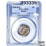 1938-D/S Buffalo Nickel PCGS MS66