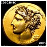 320-280 BC Carthage 1 Stater, Electrum UNCIRCULATE