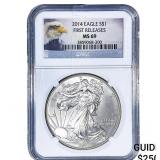 2014 Silver Eagle NGC MS69