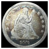 1841-O Silver Seated Liberty Quarter NEARLY UNCIRC