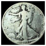 1921-S Silver Walking Liberty Half Dollar NICELY C