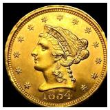 1854 $2.50 Gold Quarter Eagle