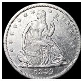 1844-O Silver Half Dollar CLOSELY UNCIRCULATED