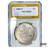1889-O Morgan Silver Dollar PGA MS64