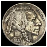 1937-D 3 Leg Buffalo Nickel