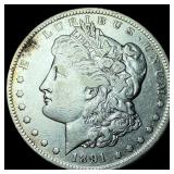 1891-CC Silver Morgan Dollar NEARLY UNCIRCULATED