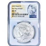 2023 Silver Peace Dollar NGC MS70